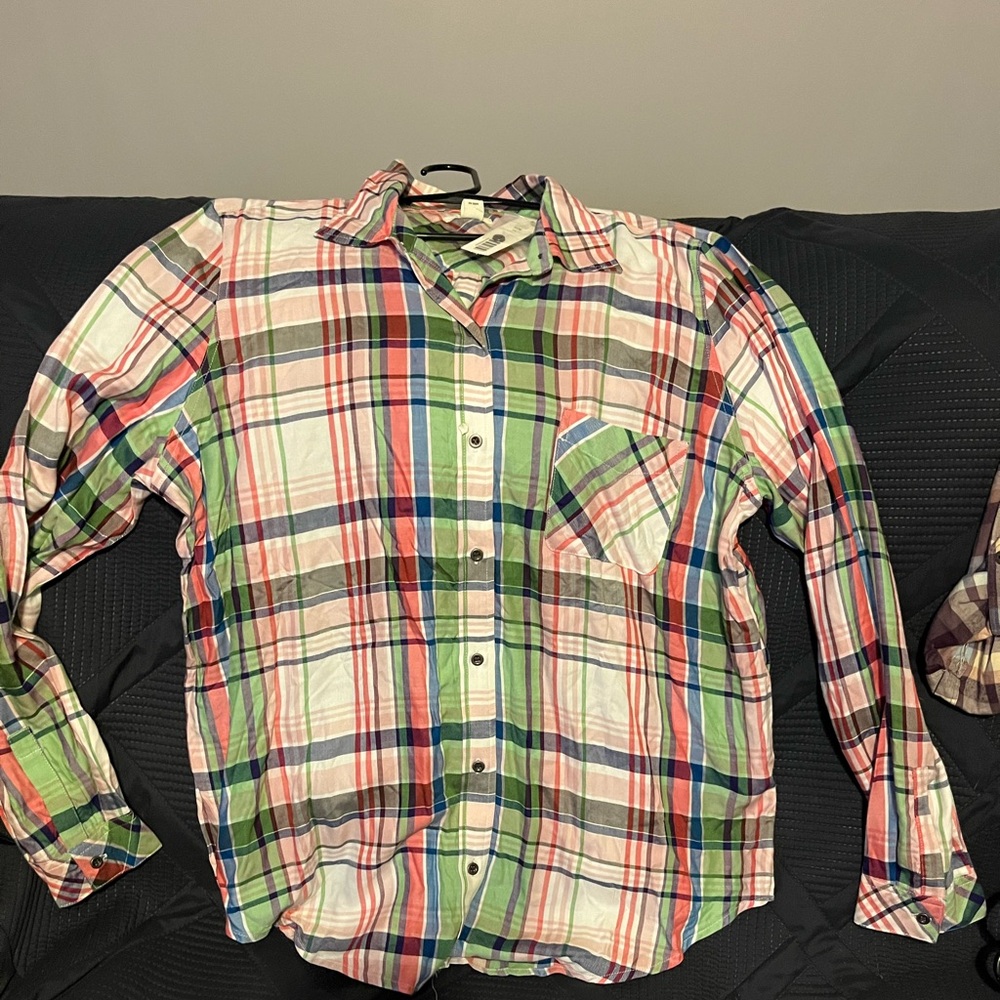 NWT CUTE WESTBOUND PLAID SHIRT SIZE 1X